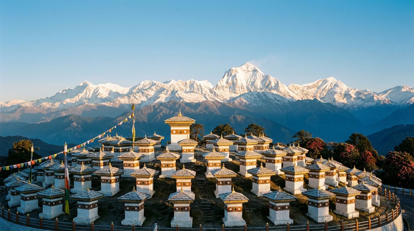 Day 3 in Dochula & Punakha, scene 1