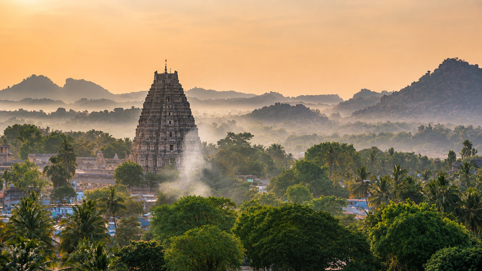Day 1 in Hampi, scene 1